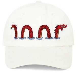 NWT Rowing Blazers LOCH NESS DAD HAT baseball cap in white, OS